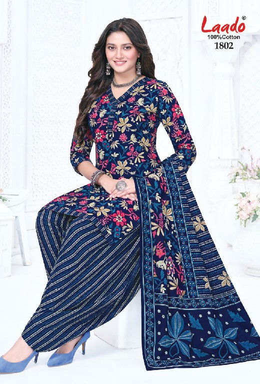 LAADO NADIYA PATIYALA VOL 18 WHOLESALE COTTON PRINTED EVERY DAY WEAR DRESS MATERIAL FOR EXPPRT