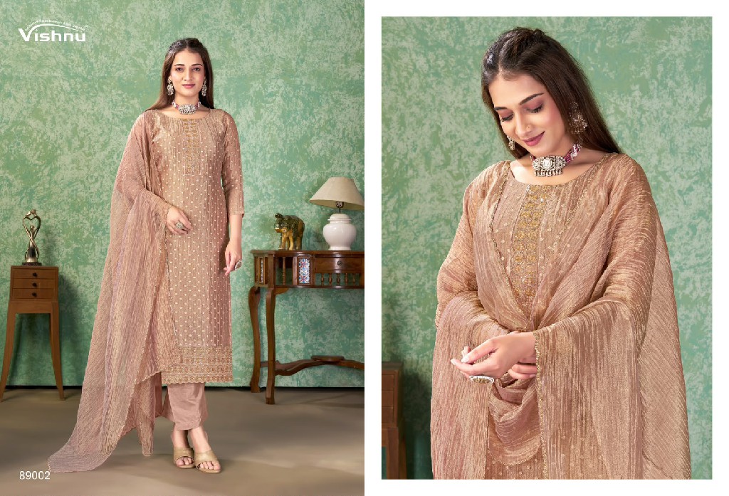 VISHNU FARAH WHOLESALE SALSA BUTTI FASHIONABLE UNSTITCH SALWAR SUITS EXPORTER