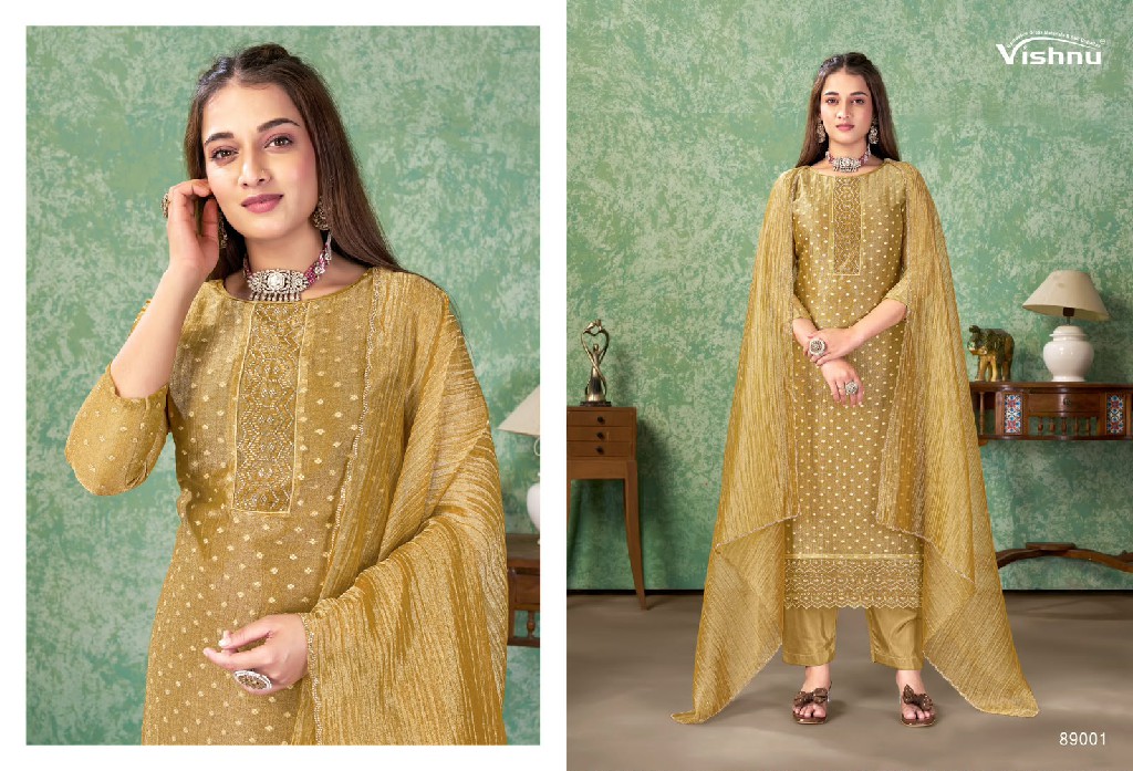 VISHNU FARAH WHOLESALE SALSA BUTTI FASHIONABLE UNSTITCH SALWAR SUITS EXPORTER