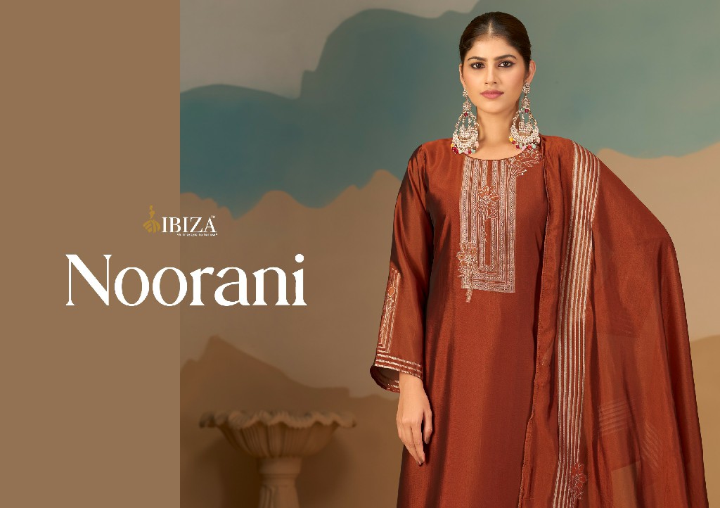 IBIZA NOORANI WHOLESALE PURE BANGLORY SILK JACQUARD FESTIVE LOOK UNSTITCH SALWAR SUITS SUPPLIER