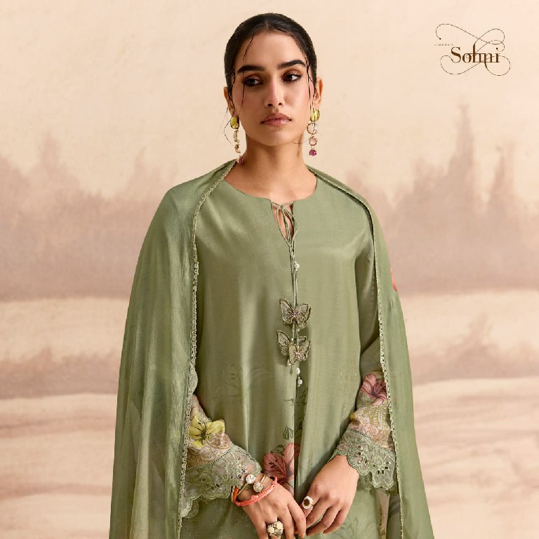 KIMORA SOHNI SANDALWOOD WHOLESALE PURE MUSLIN ELEGANT DESIGN UNSTITCH SALWAR SUITS EXPORTER