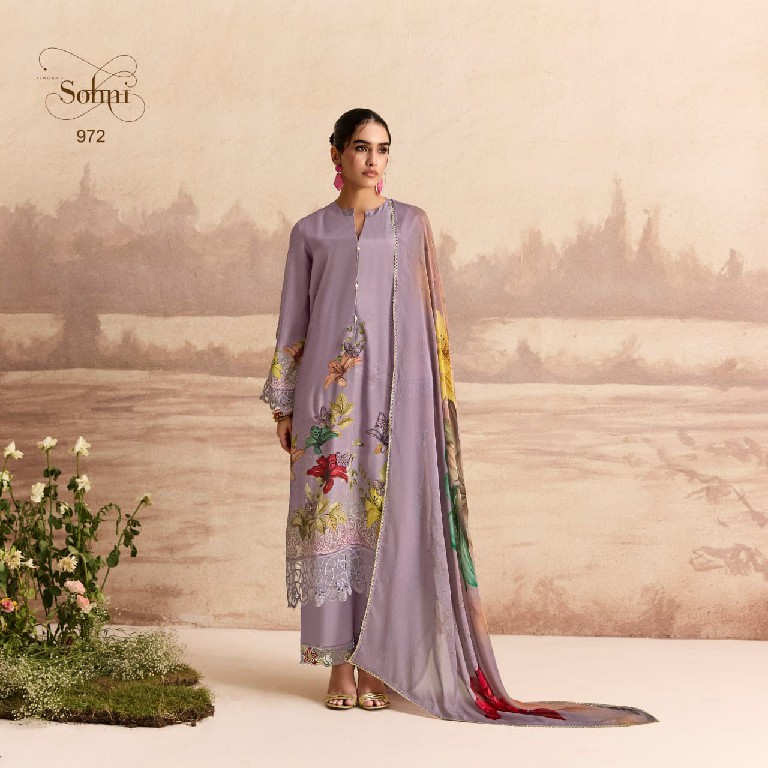 KIMORA SOHNI SANDALWOOD WHOLESALE PURE MUSLIN ELEGANT DESIGN UNSTITCH SALWAR SUITS EXPORTER
