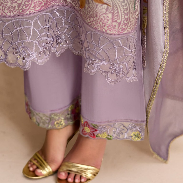 KIMORA SOHNI SANDALWOOD WHOLESALE PURE MUSLIN ELEGANT DESIGN UNSTITCH SALWAR SUITS EXPORTER