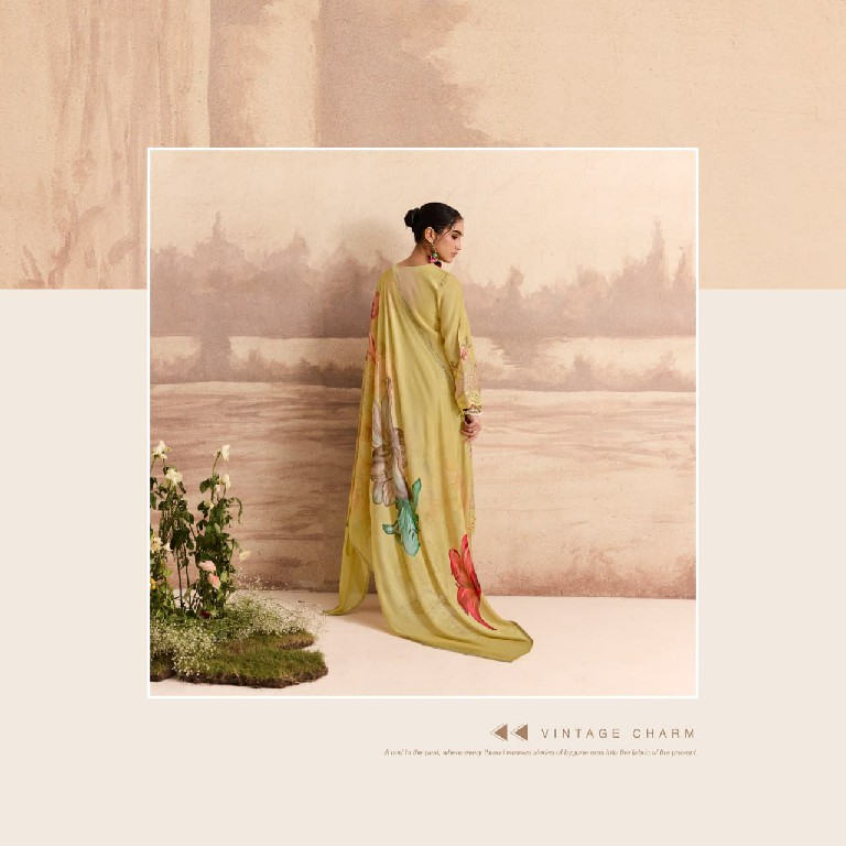 KIMORA SOHNI SANDALWOOD WHOLESALE PURE MUSLIN ELEGANT DESIGN UNSTITCH SALWAR SUITS EXPORTER