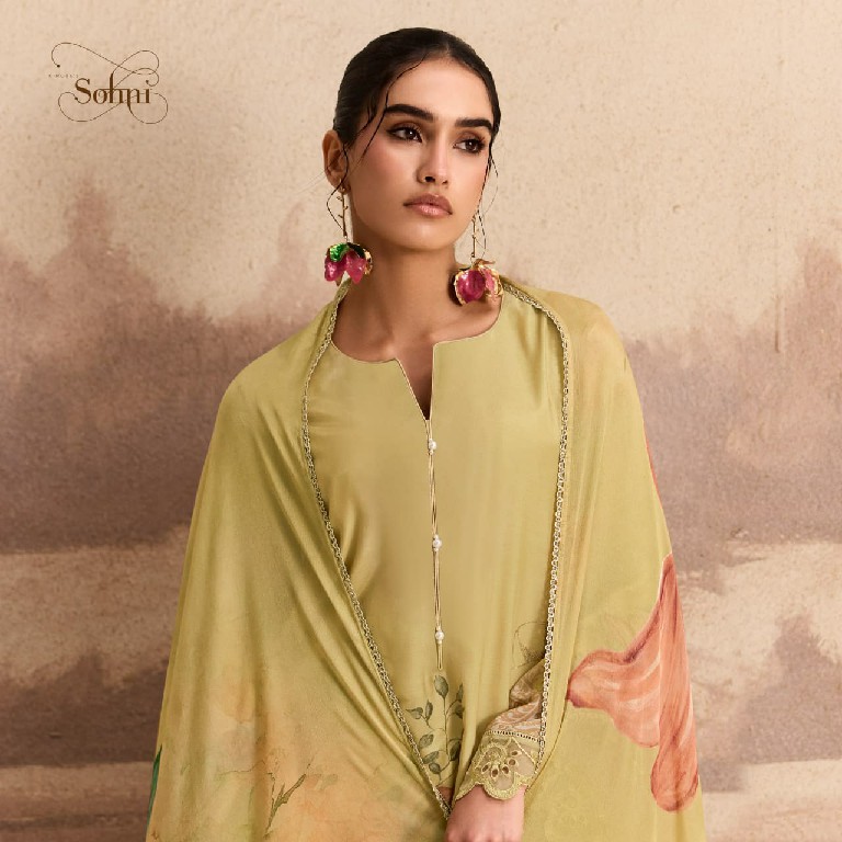 KIMORA SOHNI SANDALWOOD WHOLESALE PURE MUSLIN ELEGANT DESIGN UNSTITCH SALWAR SUITS EXPORTER