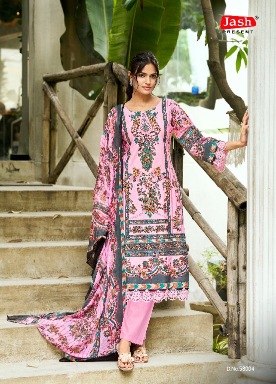 JASH ELLIZA VOL 58 WHOLESALE PURE COTTON PRINTED PAKISTANI CASUAL WEAR DRESS MATERIAL ONLINE