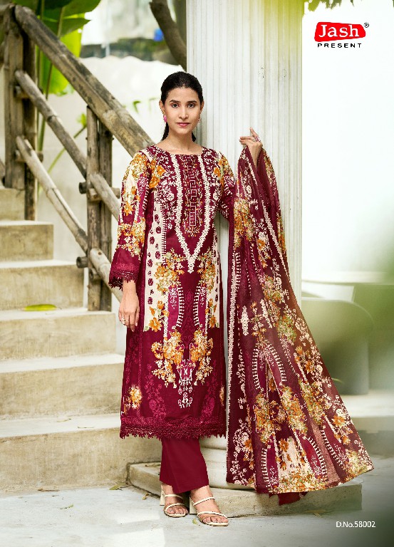 JASH ELLIZA VOL 58 WHOLESALE PURE COTTON PRINTED PAKISTANI CASUAL WEAR DRESS MATERIAL ONLINE