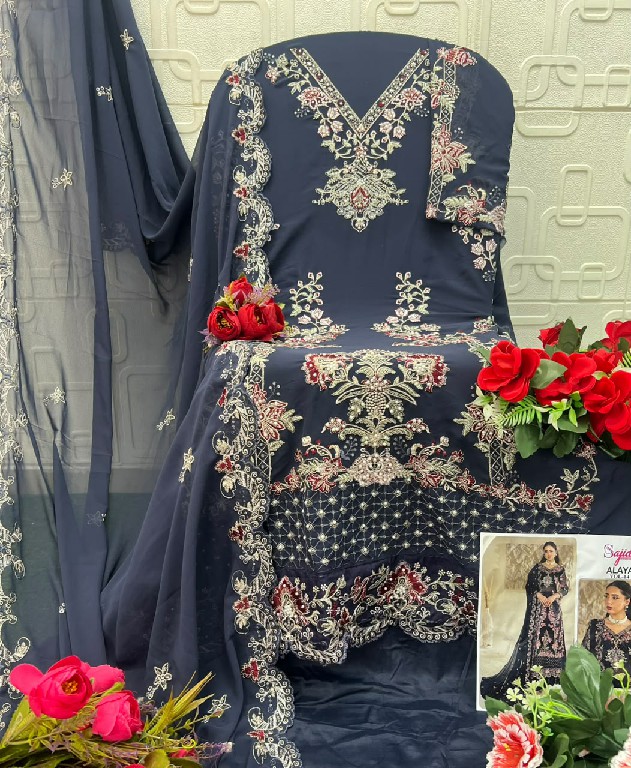 SAJIDA ALAYA VOL 14 WHOLESALE GEORGETTE PAKISTANI CONCEPT UNSTITCH SALWAR SUITS SUPPLIER
