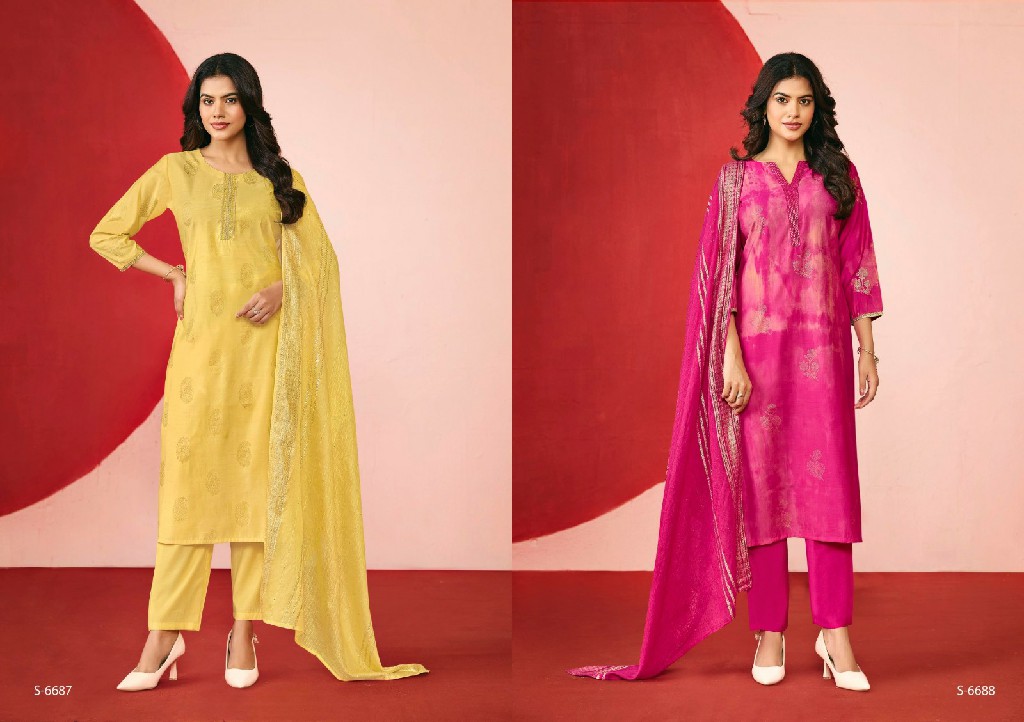 SBS BY SUBHASH AASMA WHOLESALE READYMADE ROMAN SILK CLASSIC FANCY 3 PCS SUITS EXPORTER