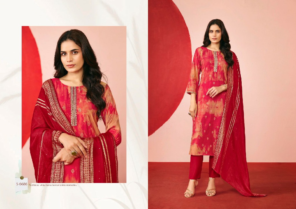 SBS BY SUBHASH AASMA WHOLESALE READYMADE ROMAN SILK CLASSIC FANCY 3 PCS SUITS EXPORTER