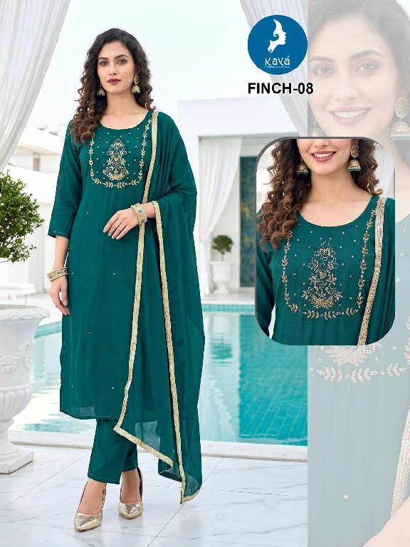 KAYA FINCH WHOLESALE READYMADE CORAL SILK BIG SIZE AMAZING 3 PCS COMBO SET SUITS SUPPLIER