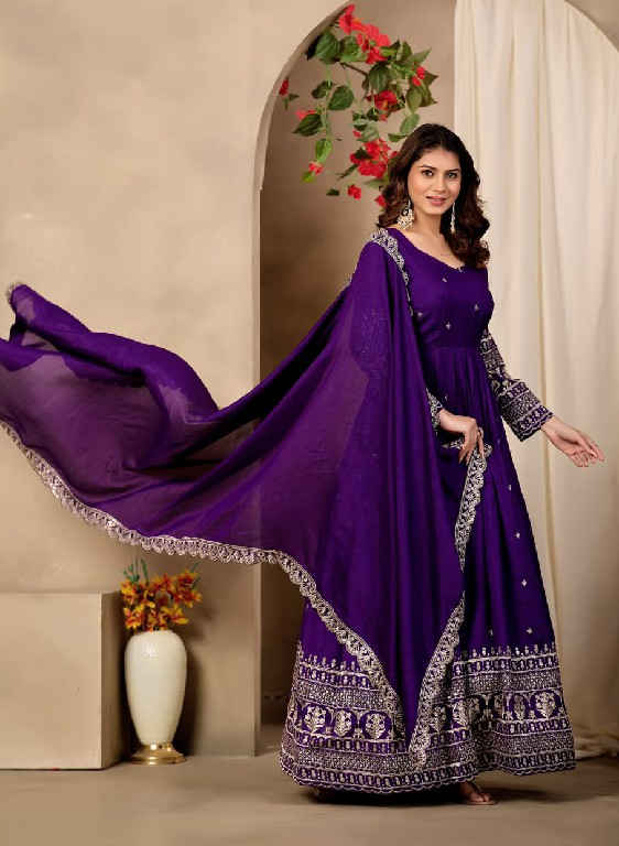 TWISHA JIYANSHI-9 AND 10 WHOLESALE READYMADE ART SILK FESTIVE WEAR GOWN WITH DUPATTA FOR WOMEN ONLINE