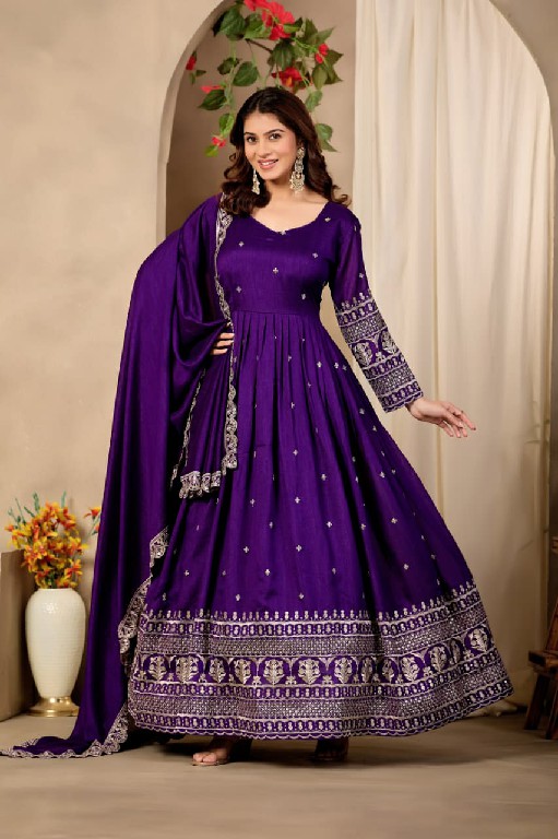 TWISHA JIYANSHI-9 AND 10 WHOLESALE READYMADE ART SILK FESTIVE WEAR GOWN WITH DUPATTA FOR WOMEN ONLINE