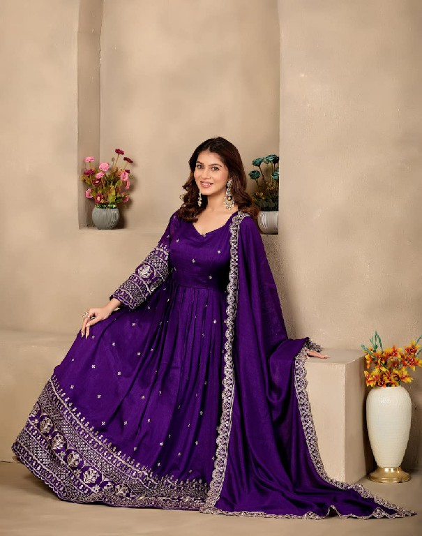 TWISHA JIYANSHI-9 AND 10 WHOLESALE READYMADE ART SILK FESTIVE WEAR GOWN WITH DUPATTA FOR WOMEN ONLINE