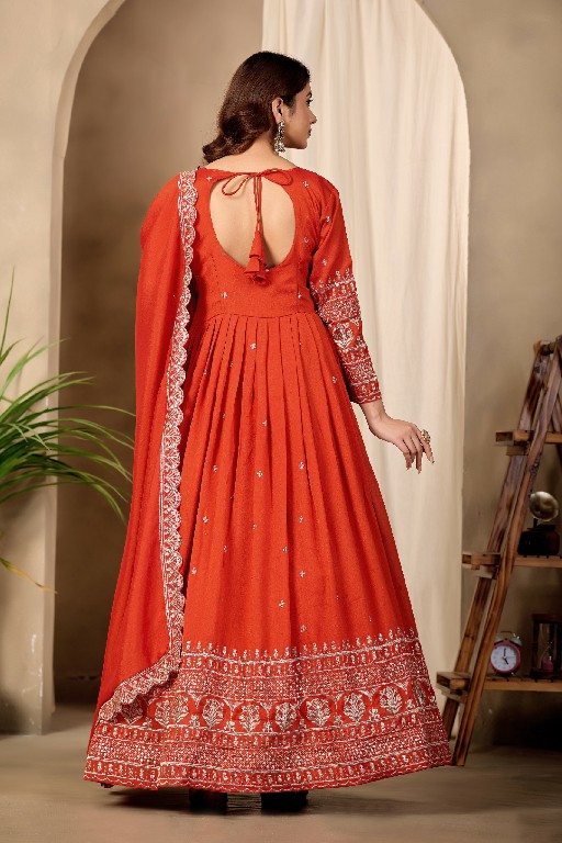 TWISHA JIYANSHI-9 AND 10 WHOLESALE READYMADE ART SILK FESTIVE WEAR GOWN WITH DUPATTA FOR WOMEN ONLINE