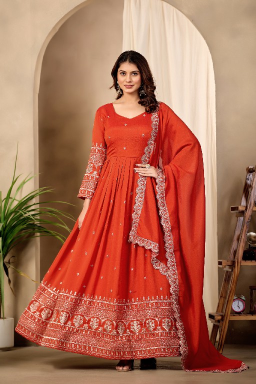 TWISHA JIYANSHI-9 AND 10 WHOLESALE READYMADE ART SILK FESTIVE WEAR GOWN WITH DUPATTA FOR WOMEN ONLINE