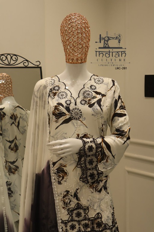 INDIAN CULTURE D.NO LRC-281 WHOLESALE READYMADE PURE COTTON RAYON PAKISTANI STYLE 3 PCS SUITS EXPORTER