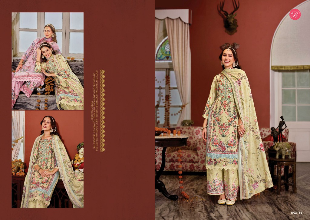 BELLIZA DILKHUSH VOL 5 WHOLESALE VISCOSE RAYON EXCLUSIVE DESIGN UNSTITCH SALWAR SUITS EXPORTER