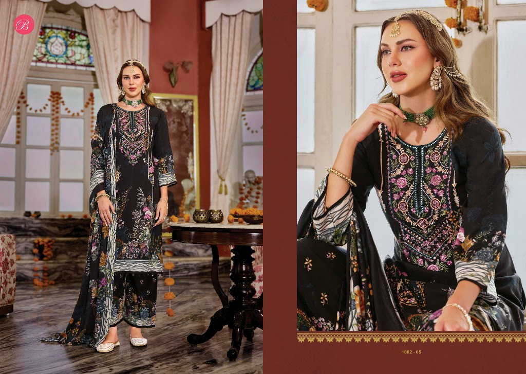 BELLIZA DILKHUSH VOL 5 WHOLESALE VISCOSE RAYON EXCLUSIVE DESIGN UNSTITCH SALWAR SUITS EXPORTER