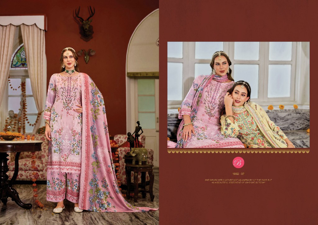 BELLIZA DILKHUSH VOL 5 WHOLESALE VISCOSE RAYON EXCLUSIVE DESIGN UNSTITCH SALWAR SUITS EXPORTER