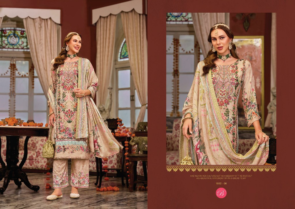 BELLIZA DILKHUSH VOL 5 WHOLESALE VISCOSE RAYON EXCLUSIVE DESIGN UNSTITCH SALWAR SUITS EXPORTER