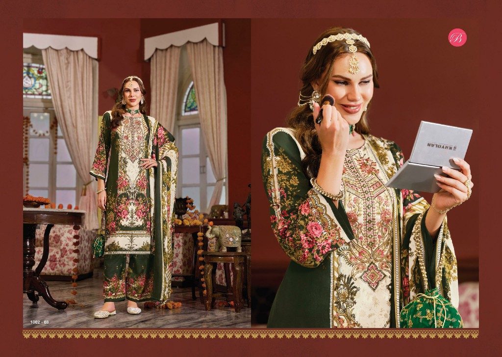 BELLIZA DILKHUSH VOL 5 WHOLESALE VISCOSE RAYON EXCLUSIVE DESIGN UNSTITCH SALWAR SUITS EXPORTER