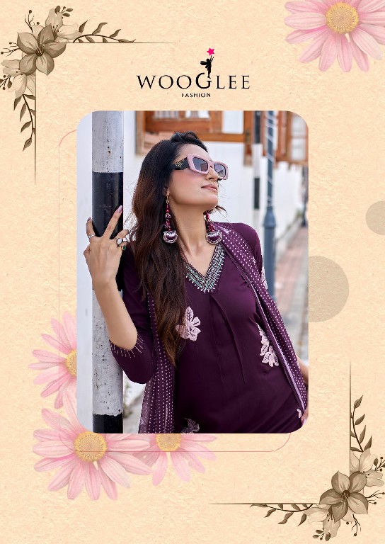 WOOGLEE VASUSHA WHOLESALE READYMADE HEAVY RAYON CLASSY STYLISH 3 PCS SUITS EXPORTER