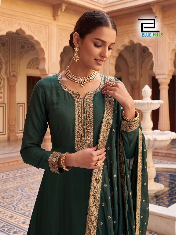 BLUE HILLS TOXIC WHOLESALE READYMADE VICHITRA ANARKALI STYLE ETHNIC LOOK 3 PCS COMBO SET SUITS SUPPLIER