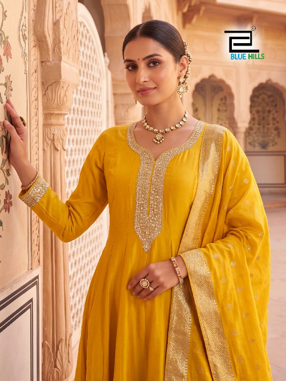 BLUE HILLS TOXIC WHOLESALE READYMADE VICHITRA ANARKALI STYLE ETHNIC LOOK 3 PCS COMBO SET SUITS SUPPLIER