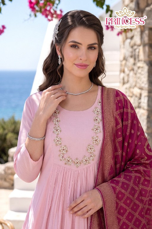 PRINCESS CREATION JUMBO QUEENS TOWN 3 PCS CAAB WHOLESALE READYMADE MAL CHANDERI BIG SIZE PRETTY LOOK 3 PCS SUITS SUPPLIER