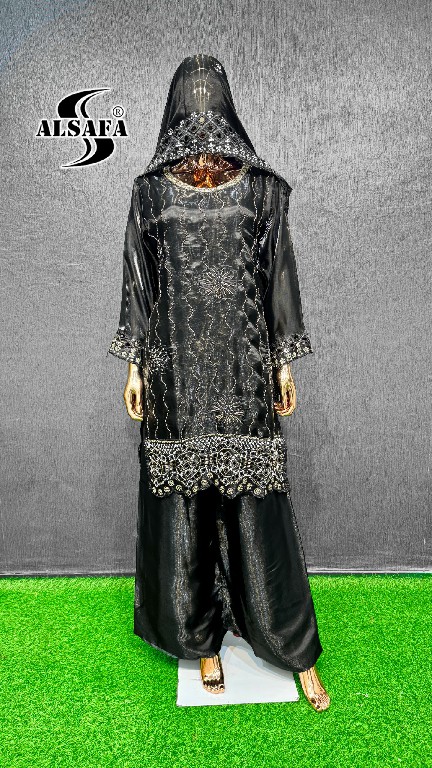 ALSAFA D.NO 3183 WHOLESALE READYMADE GIMMY CHU PAKISTANI BEADS WORK 3 PCS SUITS SUPPLIER