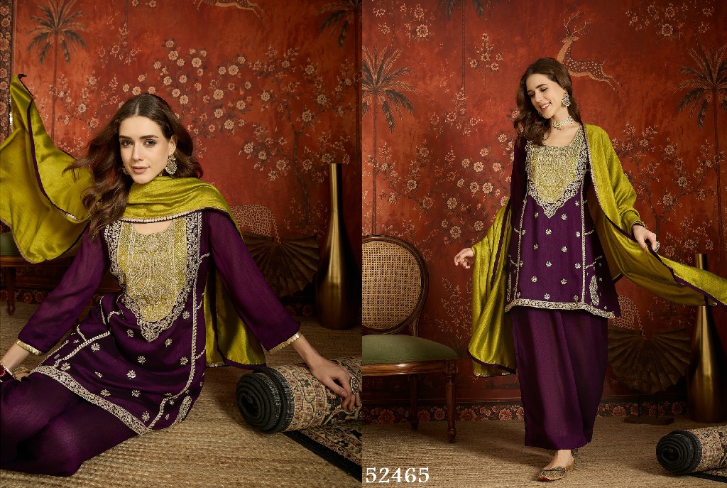 SL BAANI WHOLESALE READYMADE HEAVY EMBROIDERED PARTY WEAR 3 PCS SUITS FOR EXPORT