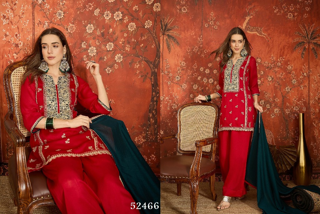 SL BAANI WHOLESALE READYMADE HEAVY EMBROIDERED PARTY WEAR 3 PCS SUITS FOR EXPORT