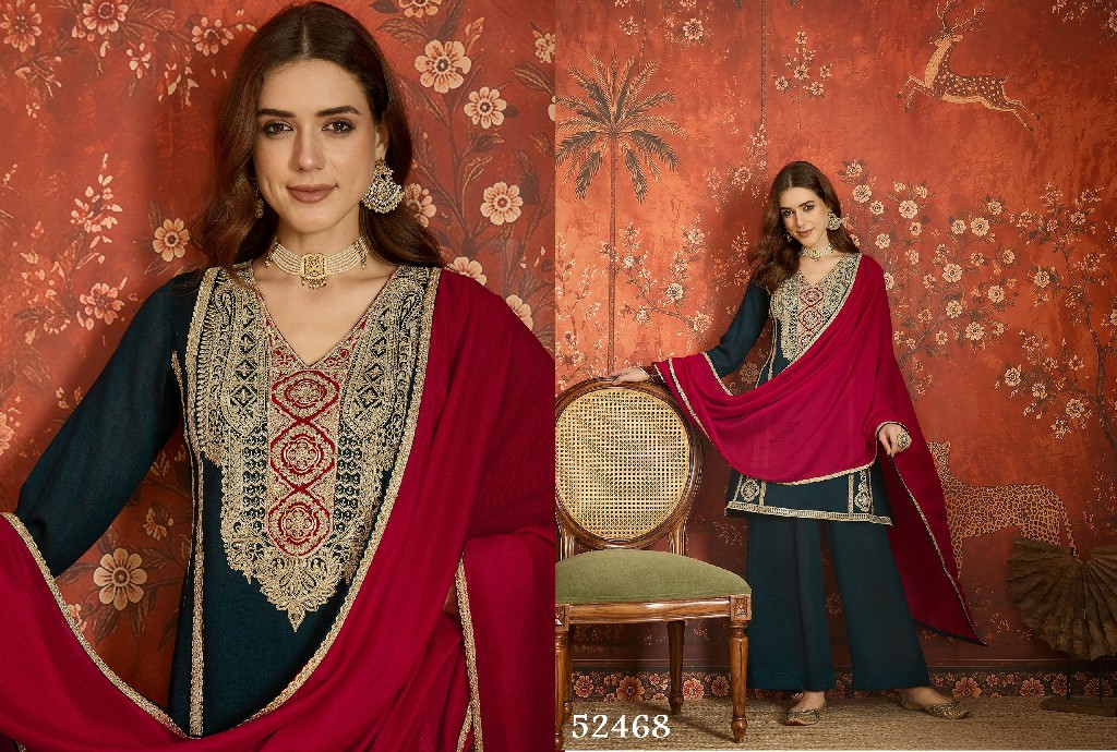 SL BAANI WHOLESALE READYMADE HEAVY EMBROIDERED PARTY WEAR 3 PCS SUITS FOR EXPORT