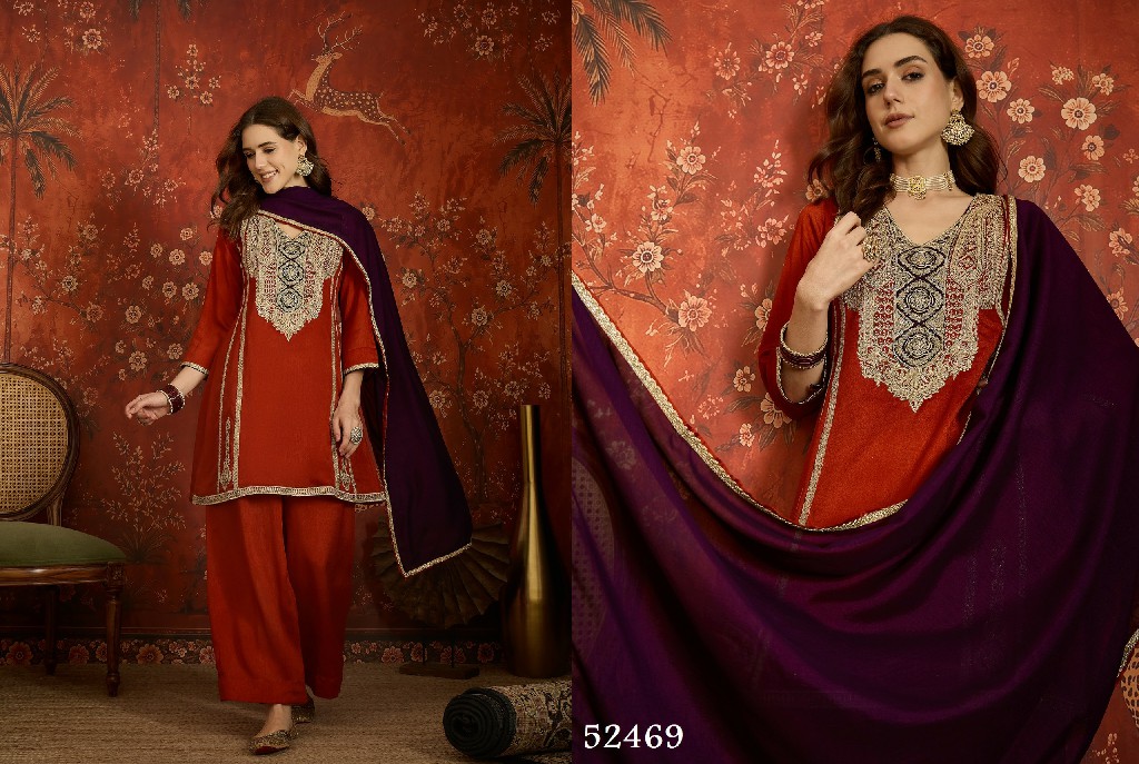 SL BAANI WHOLESALE READYMADE HEAVY EMBROIDERED PARTY WEAR 3 PCS SUITS FOR EXPORT