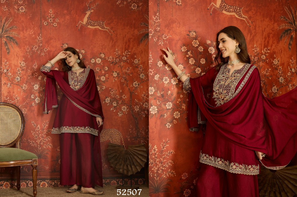 SL BAANI WHOLESALE READYMADE HEAVY EMBROIDERED PARTY WEAR 3 PCS SUITS FOR EXPORT