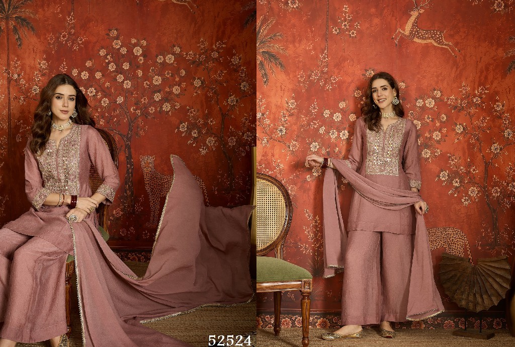 SL BAANI WHOLESALE READYMADE HEAVY EMBROIDERED PARTY WEAR 3 PCS SUITS FOR EXPORT