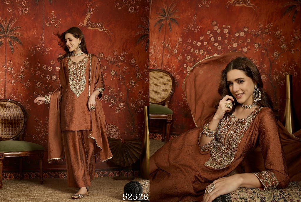SL BAANI WHOLESALE READYMADE HEAVY EMBROIDERED PARTY WEAR 3 PCS SUITS FOR EXPORT