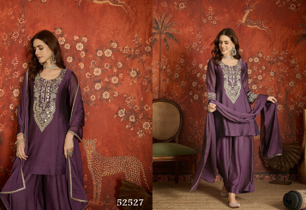 SL BAANI WHOLESALE READYMADE HEAVY EMBROIDERED PARTY WEAR 3 PCS SUITS FOR EXPORT