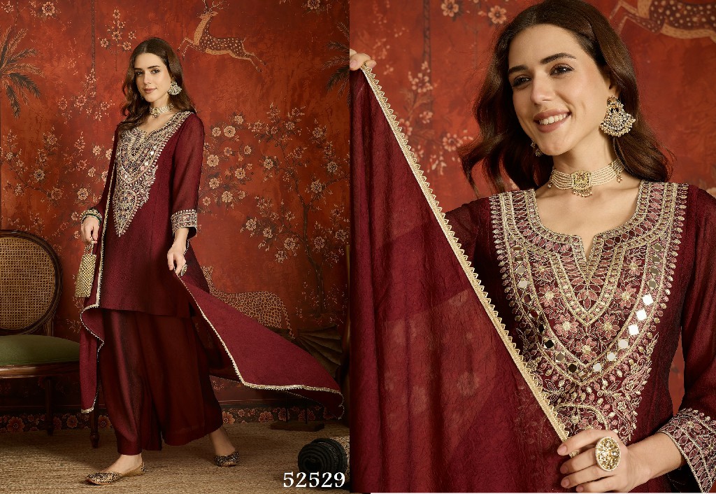 SL BAANI WHOLESALE READYMADE HEAVY EMBROIDERED PARTY WEAR 3 PCS SUITS FOR EXPORT
