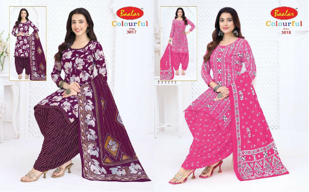 BAALAR COLOURFUL VOL 30 WHOLESALE COTTON PRINTED CASUAL WEAR DRESS MATERIAL EXPORTER