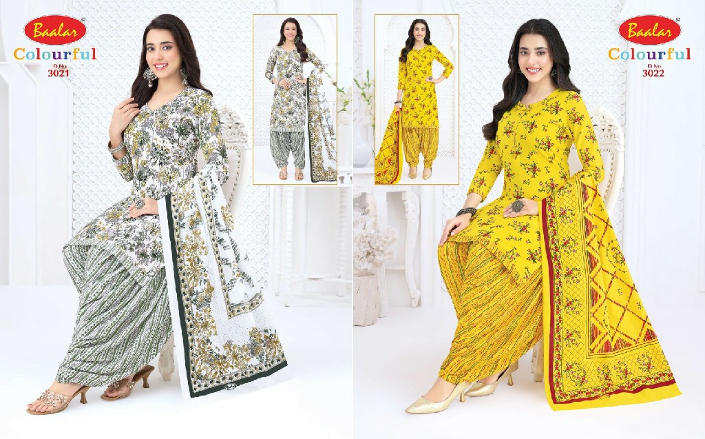 BAALAR COLOURFUL VOL 30 WHOLESALE COTTON PRINTED CASUAL WEAR DRESS MATERIAL EXPORTER