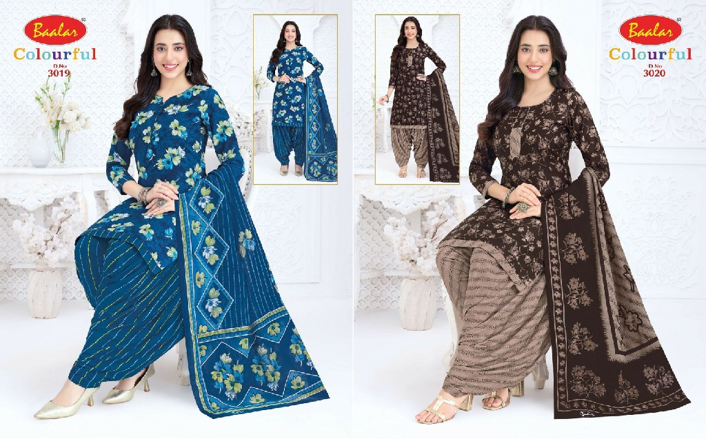 BAALAR COLOURFUL VOL 30 WHOLESALE COTTON PRINTED CASUAL WEAR DRESS MATERIAL EXPORTER