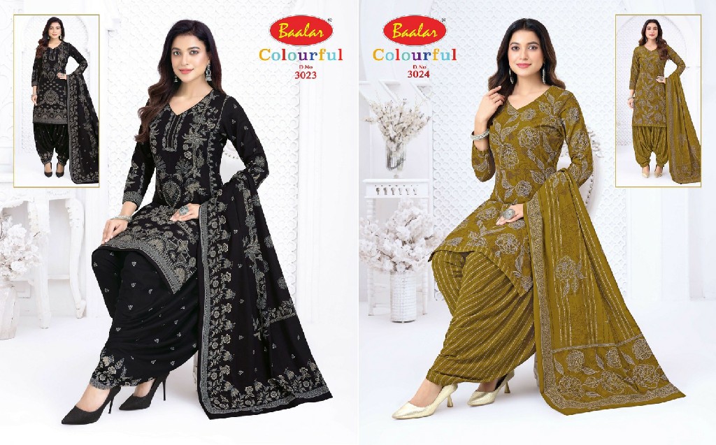 BAALAR COLOURFUL VOL 30 WHOLESALE COTTON PRINTED CASUAL WEAR DRESS MATERIAL EXPORTER
