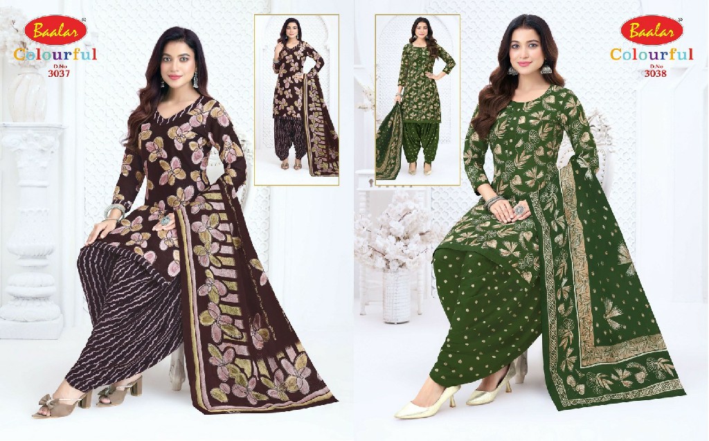 BAALAR COLOURFUL VOL 30 WHOLESALE COTTON PRINTED CASUAL WEAR DRESS MATERIAL EXPORTER