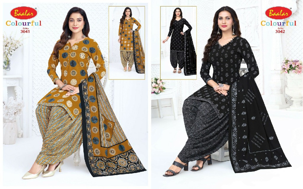 BAALAR COLOURFUL VOL 30 WHOLESALE COTTON PRINTED CASUAL WEAR DRESS MATERIAL EXPORTER