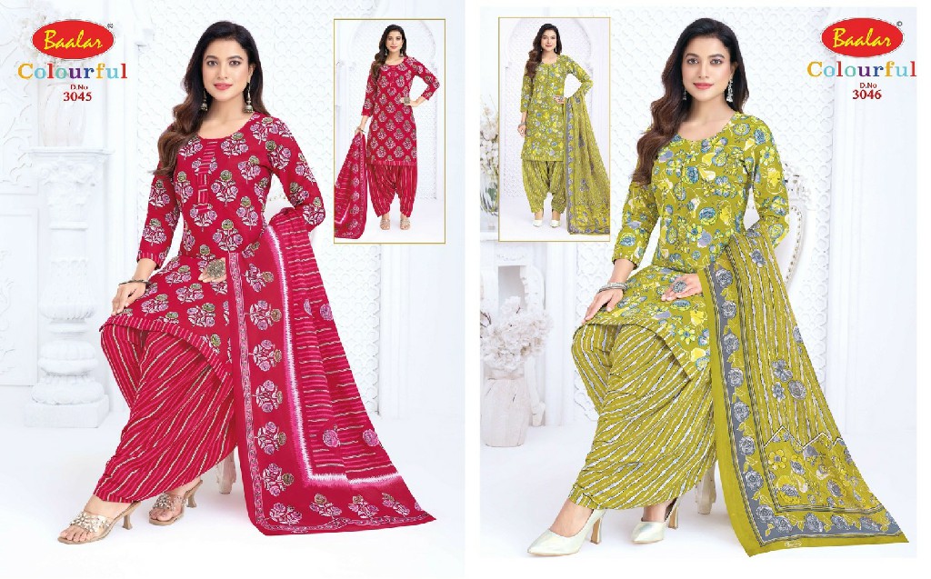 BAALAR COLOURFUL VOL 30 WHOLESALE COTTON PRINTED CASUAL WEAR DRESS MATERIAL EXPORTER