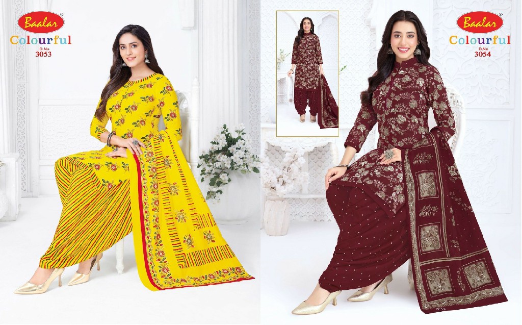 BAALAR COLOURFUL VOL 30 WHOLESALE COTTON PRINTED CASUAL WEAR DRESS MATERIAL EXPORTER
