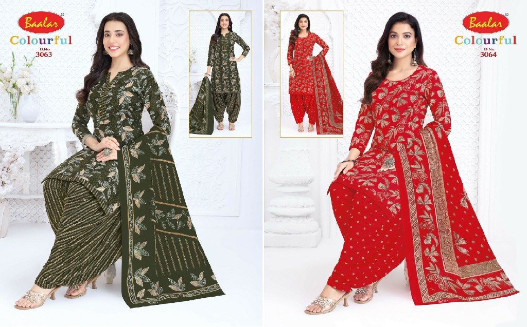 BAALAR COLOURFUL VOL 30 WHOLESALE COTTON PRINTED CASUAL WEAR DRESS MATERIAL EXPORTER