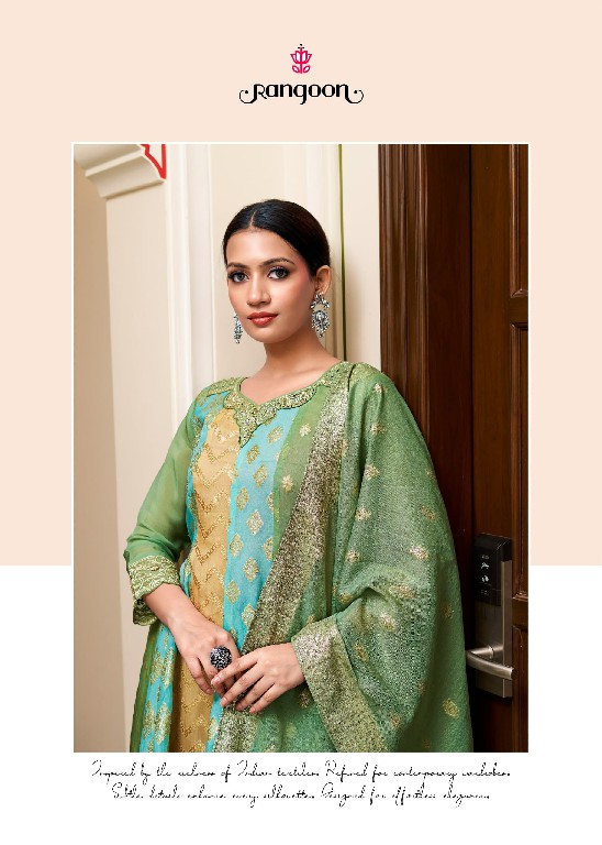 RANGOON DEVA WHOLESALE READYMADE PURE ORGANZA FASHIONABLE 3 PCS SUITS EXPORTER